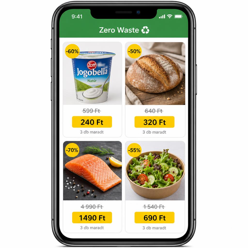 Zero Waste szekció akciós árukkal